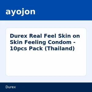Durex Real Feel Skin on Skin Feeling Condom - 10pcs Pack (Thailand)