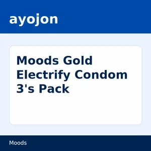 Moods Gold Electrify Condom 3's Pack