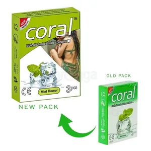Coral Condom Mint Flavour 3's Pack