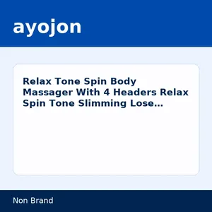 Relax Tone Spin Body Massager With 4 Headers Relax Spin Tone Slimming Lose Weight Burn Fat Full Body Massage Device