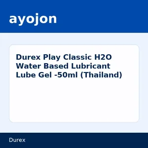 Durex Play Classic H2O Water Based Lubricant Lube Gel -50ml (Thailand)
