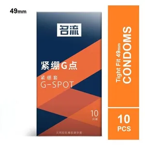 Celebrity Small Condom G Spot Condom 49mm Dotted Condom - 10Pcs Pack