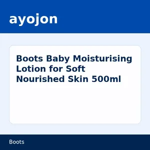 Boots Baby Moisturising Lotion for Soft Nourished Skin 500ml