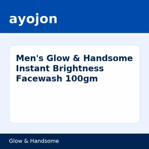 Men's Glow & Handsome Instant Brightness Facewash 100gm