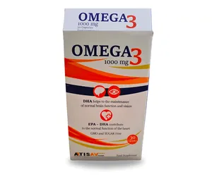 Omega 3 1000mg EPA+DHA GMO And Sugar Free 30 Capsules (Box of 30)