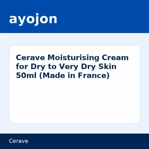 Cerave Moisturising Cream for Dry to Very Dry Skin 50ml (Made in France)