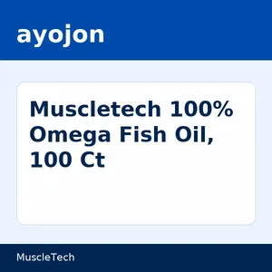 Muscletech 100% Omega Fish Oil, 100 Ct