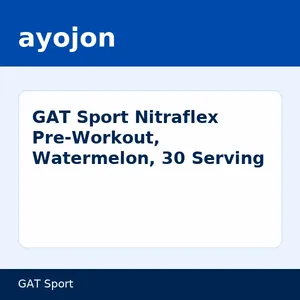 GAT Sport Nitraflex Pre-Workout, Watermelon, 30 Serving