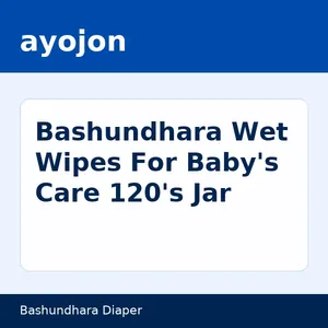 Bashundhara Wet Wipes For Baby's Care 120's Jar