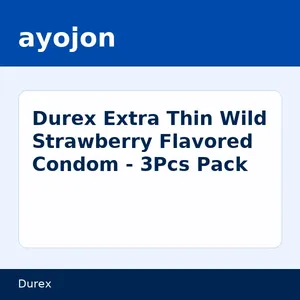 Durex Extra Thin Wild Strawberry Flavored Condom - 3Pcs Pack
