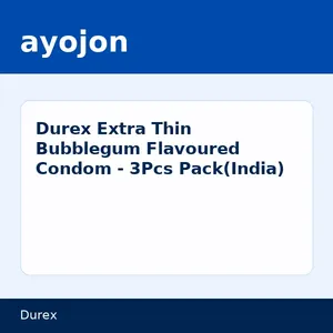 Durex Extra Thin Bubblegum Flavoured Condom - 3Pcs Pack(India)