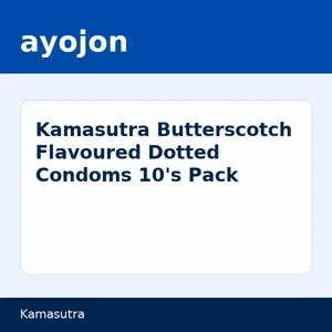 Kamasutra Butterscotch Flavoured Dotted Condoms 10's Pack