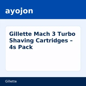 Gillette Mach 3 Turbo Shaving Cartridges – 4s Pack