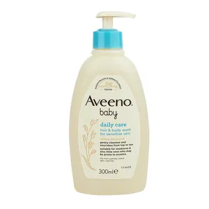 Aveeno Baby Daily Care Natural Oat Extract Hair & Body Wash for Sensitive Skin 300ml