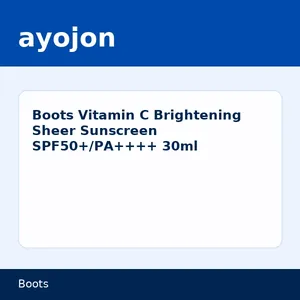 Boots Vitamin C Brightening Sheer Sunscreen SPF50+/PA++++ 30ml