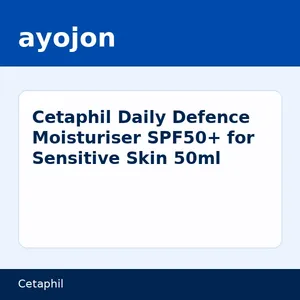 Cetaphil Daily Defence Moisturiser SPF50+ for Sensitive Skin 50ml