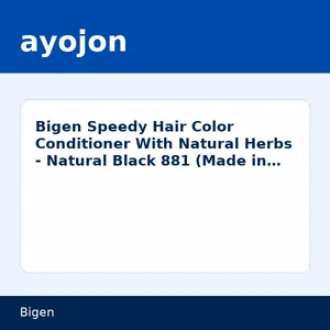 Bigen Speedy Hair Color Conditioner With Natural Herbs - Natural Black 881 (Made in Japan)