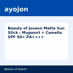 Beauty of Joseon Matte Sun Stick : Mugwort + Camelia SPF 50+ PA++++
