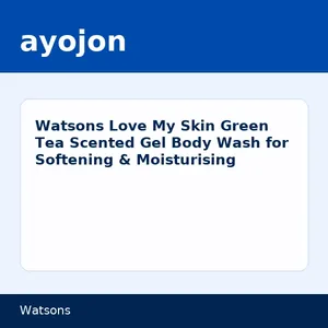 Watsons Love My Skin Green Tea Scented Gel Body Wash for Softening & Moisturising