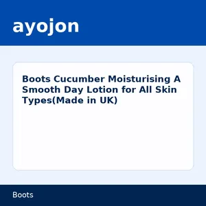 Boots Cucumber Moisturising A Smooth Day Lotion for All Skin Types(Made in UK)