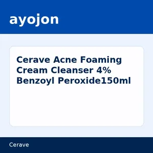 Cerave Acne Foaming Cream Cleanser 4% Benzoyl Peroxide150ml