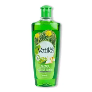 Vatika Naturals Cactus Enriched Hair Oil with Vitamins-A, E, F for Hairfall Control