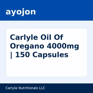Carlyle Oil Of Oregano 4000mg | 150 Capsules (Box of 150)