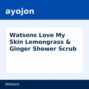 Watsons Love My Skin Lemongrass & Ginger Shower Scrub