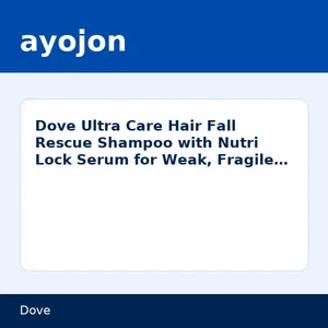 Dove Ultra Care Hair Fall Rescue Shampoo with Nutri Lock Serum for Weak, Fragile Hair