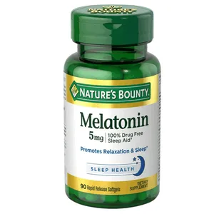 Nature’s Bounty Melatonin 5 mg 90 Softgels (Box of 90)