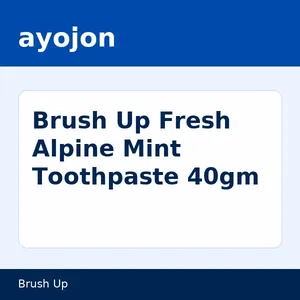 Brush Up Fresh Alpine Mint Toothpaste 40gm
