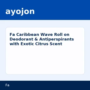 Fa Caribbean Wave Roll on Deodorant & Antiperspirants with Exotic Citrus Scent