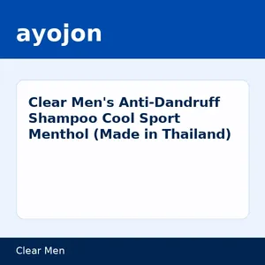 Clear Men's Anti-Dandruff Shampoo Cool Sport Menthol (Made in Thailand)