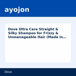 Dove Ultra Care Straight & Silky Shampoo for Frizzy & Unmanageable Hair (Made in Thailand)