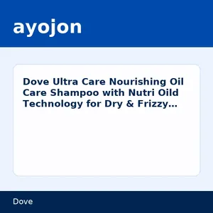 Dove Ultra Care Nourishing Oil Care Shampoo with Nutri Oild Technology for Dry & Frizzy Hair