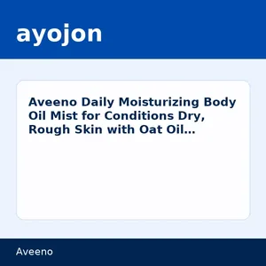 Aveeno Daily Moisturizing Body Oil Mist for Conditions Dry, Rough Skin with Oat Oil & Jojoba Oil