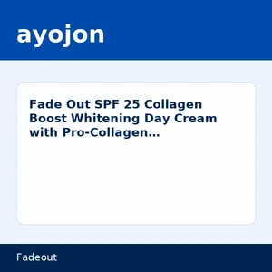 Fade Out SPF 25 Collagen Boost Whitening Day Cream with Pro-Collagen & Niacinamide