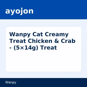 Wanpy Cat Creamy Treat Chicken & Crab - (5×14g) Treat
