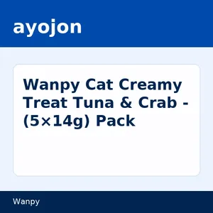 Wanpy Cat Creamy Treat Tuna & Crab - (5×14g) Pack