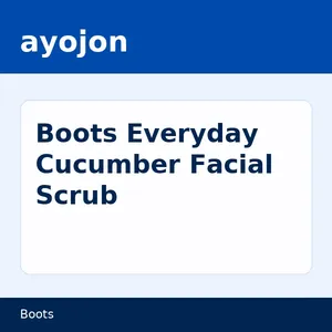 Boots Everyday Cucumber Facial Scrub