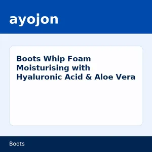 Boots Whip Foam Moisturising with Hyaluronic Acid & Aloe Vera