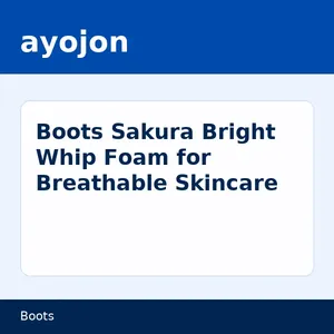 Boots Sakura Bright Whip Foam for Breathable Skincare