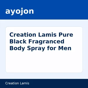 Creation Lamis Pure Black Fragranced Body Spray for Men