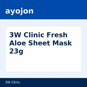 3W Clinic Fresh Aloe Sheet Mask 23g