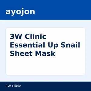 3W Clinic Essential Up Snail Sheet Mask
