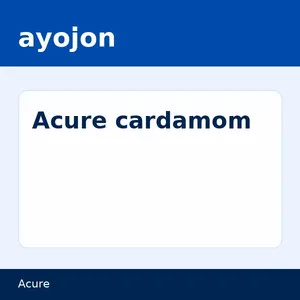 Acure cardamom- একিউর এলাচ