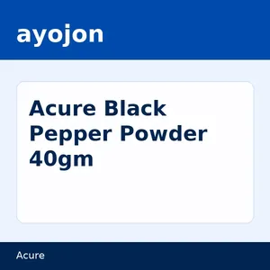 Acure Black Pepper Powder- একিউর কালো গোল মরিচ গুড়া 40gm