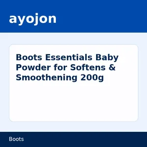 Boots Essentials Baby Powder for Softens & Smoothening 200g