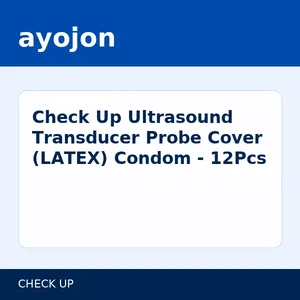 Check Up Ultrasound Transducer Probe Cover (LATEX) Condom - 12Pcs