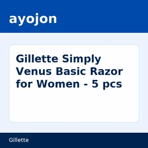Gillette Simply Venus Basic Razor for Women - 5 pcs
